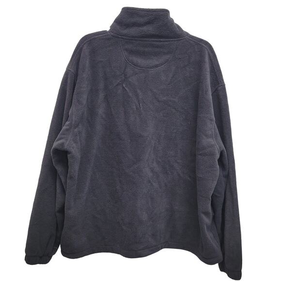 Baru Sports Mens 2XL Polyester Full Zip Drawstring Waist Soft Fleece Jacket - Picture 3 of 4